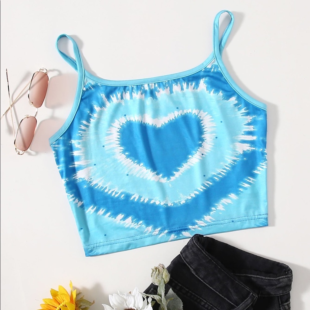 Blue spiral tie-dye